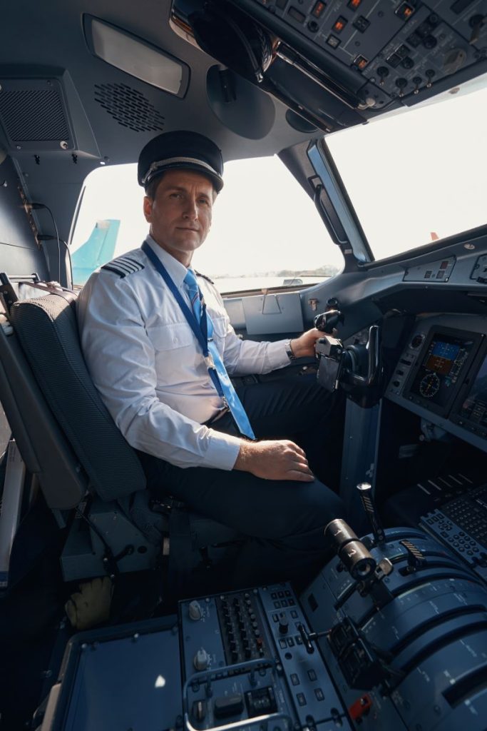 plane captain staring to side from his seat in coc 2023 11 27 04 50 18 utc